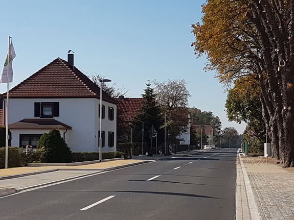 Ortsdurchfahrt S100 in Tauscha-Anbau